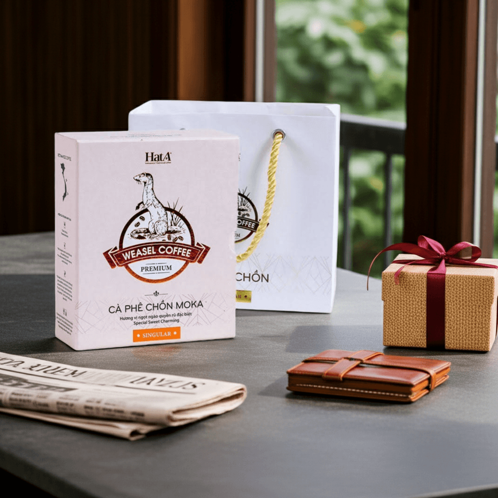 Hạt A Cafe Moka Premium Weasel Coffee Chocolate Aroma 8oz